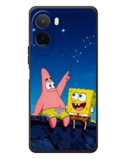 Чохол для Xiaomi Redmi A7 Pro з картинкою «Губка Боб та Патрік вночі»