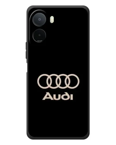 Чохол для Xiaomi Redmi A7 Pro з картинкою «Audi — золотий логотип»