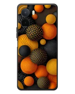 Чохол для Xiaomi Redmi A7 Pro з картинкою «Об'ємні помаранчеві сфери»