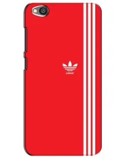 Чехол для Xiaomi Redmi Go с картинкой «Красный минимализм Adidas»