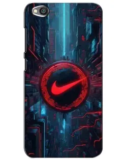 Чехол для Xiaomi Redmi Go с картинкой «Техногенный стиль Nike»