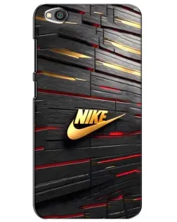 Чехол для Xiaomi Redmi Go с картинкой «Золотой Nike на металле»
