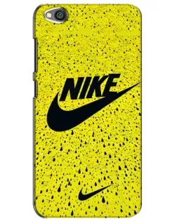 Чехол для Xiaomi Redmi Go с картинкой «Желтый текстурный Nike»