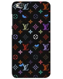 Чехол для Xiaomi Redmi Go с картинкой «Цветная монограмма LV»