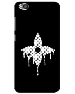 Чехол для Xiaomi Redmi Go с картинкой «Цветочная монограмма»