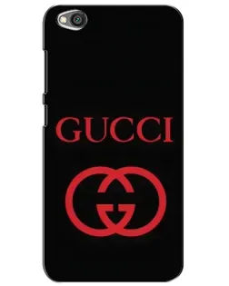 Чехол для Xiaomi Redmi Go с картинкой «Gucci — красный логотип»