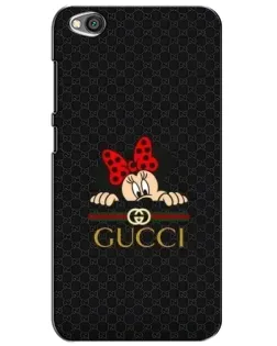 Чехол для Xiaomi Redmi Go с картинкой «Минни Маус Gucci — черный»