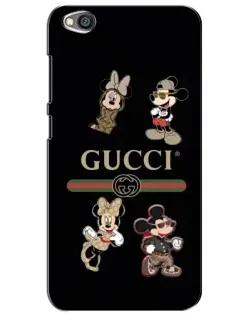 Чохол для Xiaomi Redmi Go з картинкою «Gucci — герої Disney та монограма»