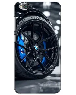 Чехол для Xiaomi Redmi Go с картинкой «Колесо BMW вблизи»