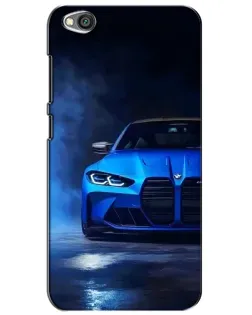 Чехол для Xiaomi Redmi Go с картинкой «Голубая BMW M4»