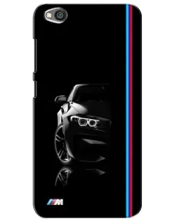 Чехол для Xiaomi Redmi Go с картинкой «Силуэт BMW в темноте»