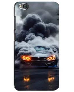 Чехол для Xiaomi Redmi Go с картинкой «BMW в дыму»