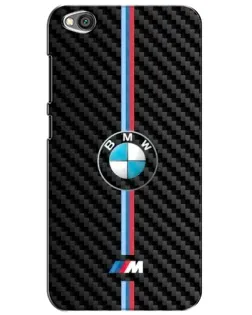 Чехол для Xiaomi Redmi Go с картинкой «Эмблема BMW и карбон»