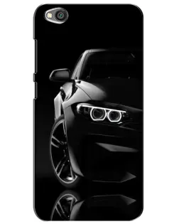 Чохол для Xiaomi Redmi Go з картинкою «Чорна BMW — профіль»