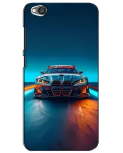 Чохол для Xiaomi Redmi Go з картинкою «BMW — вогні неону»