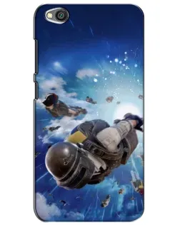 Чехол для Xiaomi Redmi Go с картинкой «Десант PUBG — прыжок»