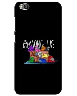 Чехол для Xiaomi Redmi Go с картинкой «Логотип Among Us»