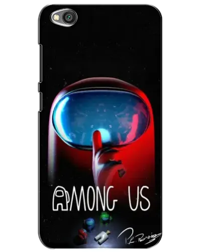 Чехол для Xiaomi Redmi Go с картинкой «Красный импостер — макро» Чехол для Xiaomi Redmi Go с картинкой «Красный импостер — макро»