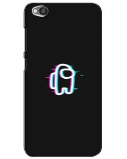 Чехол для Xiaomi Redmi Go с картинкой «Among Us неон»