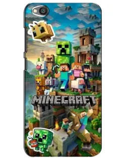 Чехол для Xiaomi Redmi Go с картинкой «Замок Minecraft»