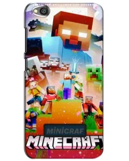 Чехол для Xiaomi Redmi Go с картинкой «Minecraft герои игры»