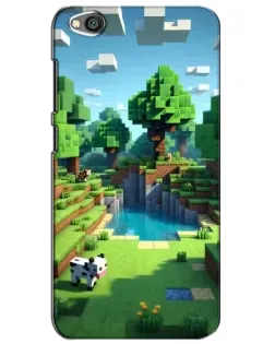 Чехол для Xiaomi Redmi Go с картинкой «Minecraft летний день»