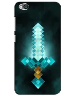 Чехол для Xiaomi Redmi Go с картинкой «Алмазный меч неон»
