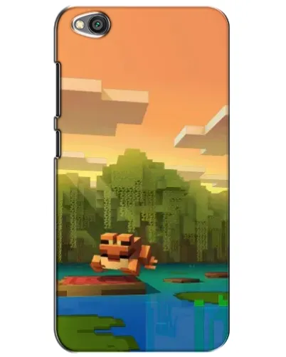 Чехол для Xiaomi Redmi Go с картинкой «Майнкрафт закат солнца»