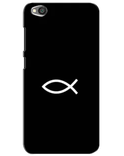 Чехол для Xiaomi Redmi Go с картинкой «Символ рыбы Jesus»