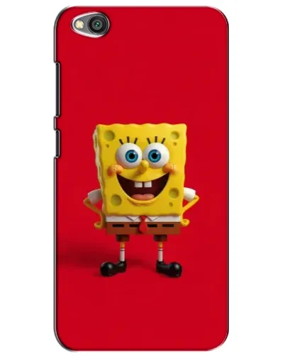 Чохол для Xiaomi Redmi Go з картинкою «Спанч Боб на червоному»