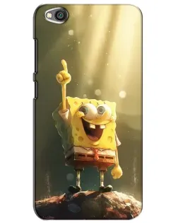 Чохол для Xiaomi Redmi Go з картинкою «Сяючий Спанч Боб»