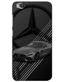 Чехол для Xiaomi Redmi Go с картинкой «Mercedes AMG — графика»