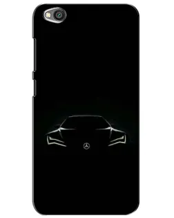 Чехол для Xiaomi Redmi Go с картинкой «Mercedes — силуэт авто»