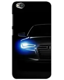 Чехол для Xiaomi Redmi Go с картинкой «Неоновый взгляд Audi»