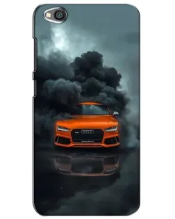 Чехол для Xiaomi Redmi Go с картинкой «Audi в облаках дыма»