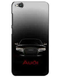 Чехол для Xiaomi Redmi Go с картинкой «Audi — градиентный контур»