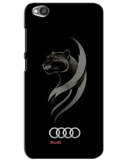 Чехол для Xiaomi Redmi Go с картинкой «Графика — пантера и Audi»