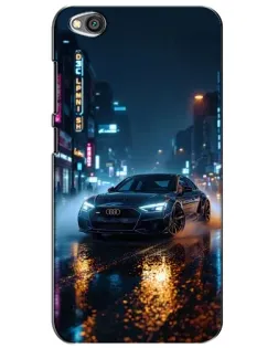 Чехол для Xiaomi Redmi Go с картинкой «Ночной город и Audi»