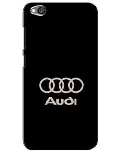 Чехол для Xiaomi Redmi Go с картинкой «Audi — золотой логотип»