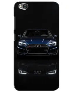 Чехол для Xiaomi Redmi Go с картинкой «Audi — ночное отражение»