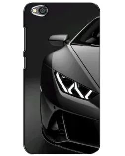 Чехол для Xiaomi Redmi Go с картинкой «Lamborghini фары детализация»