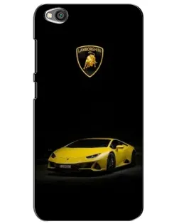 Чехол для Xiaomi Redmi Go с картинкой «Lamborghini желтый акцент»