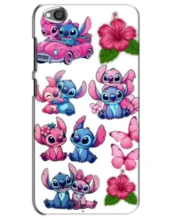 Чехол для Xiaomi Redmi Go с картинкой «Стикеры Stitch и Angel»