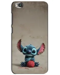 Чехол для Xiaomi Redmi Go с картинкой «Стич на коричневом фоне»