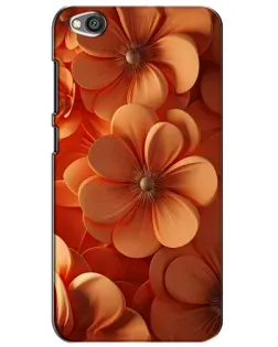 Чехол для Xiaomi Redmi Go с картинкой «Оранжевый макро цветок»