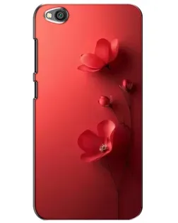 Чехол для Xiaomi Redmi Go с картинкой «Маковые соцветия»