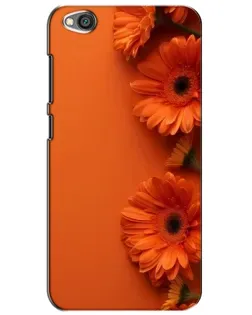 Чехол для Xiaomi Redmi Go с картинкой «Оранжевые герберы»