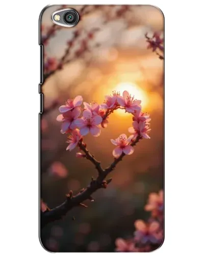Чехол для Xiaomi Redmi Go с картинкой «Розовый цвет сердце на фоне заката» Чехол для Xiaomi Redmi Go с картинкой «Розовый цвет сердце на фоне заката»