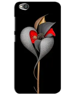 Чехол для Xiaomi Redmi Go с картинкой «Серебряный фантазийный цветок»