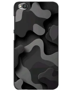 Чехол для Xiaomi Redmi Go с картинкой «Темный абстрактный камуфляж»